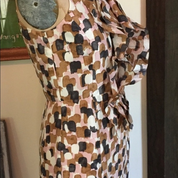 J Crew Silk Dress Ruffle Front - Picture 4 of 6